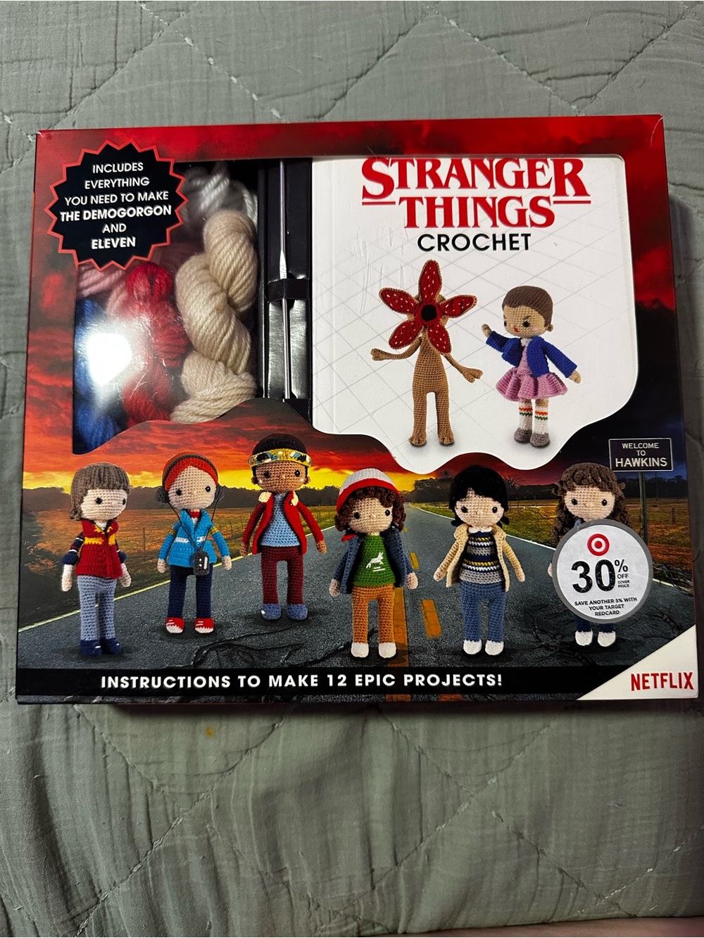 Netflix Stranger Things Crochet Kit – Red, Blue, Cream, Brown